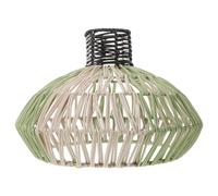 DIKACA Abat-Jour Suspendu Tissé Main en Fibre Naturelle, Cache-Lampe Bohème et Rustique pour Plafonnier, Abat-Jour Décoratif Léger Compatible Éclairage Intérieur, Salon Cuisine