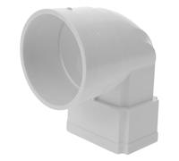 DIKACA Adaptateur Descente Gouttière Carrée à Raccord Plat Connecteur pour Collecte Eau Pluie Résistant Anti-déformation pour Système Drainage Villa