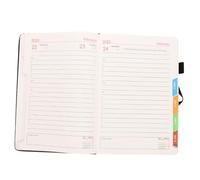DIKACA Agenda Hebdomadaire et avec Porte-stylo Intégré Planificateur pour Étudiants Enseignants et Bureau Couverture Rigide PU