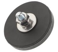 DIKACA Aimant de Montage Magnétique Filetage et Revêtement Caoutchouc Antidérapant Support Compact pour Fixation Électronique et Industrielle Plaque de Montage Robuste et Polyvalente