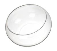 DIKACA Aquarium Rond en Verre Transparent 20l Bol à Bulles pour Poissons et Plantes Hydroponiques, Vase Décoratif de Table Compact pour Bureau et Intérieur Maison