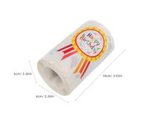 DIKACA Autocollants Anniversaire Joyeux Anniversaire 200 Pièces Rouleau Badges Autocollants Décoratifs Colorés pour Enveloppes Cartes D’Anniversaire et Décoration Fête Garçon et Filles