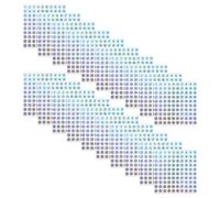 DIKACA Autocollants Numérotés 1 à 100 Ronds Réfléchissants, Autocollants Chiffres Colorés Auto-adhésifs, 10 Feuilles pour Organisation Bureau, Loisirs Créatifs et Rangement