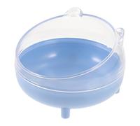 DIKACA Bac à Sable Hamster avec Couvercle Transparent Demi-fermé Conteneur Plastique pour Bain de Sable Portable et Stable pour Petits Animaux Maison de Bain Hamster Couleur Aléatoire