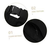 DIKACA Banane de Sport Multifonction Noir avec Ceinture Réglable Poches Zippées Sécurisées et Design Ergonomique pour Homme et Femme pour Course Cyclisme et Randonnée Extérieur