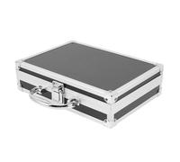 DIKACA Boîte à Outils Multifonction en Alliage d'Aluminium 02 Noir Grosse Capacité Valise Portable Poignée Métallique Boîte de Rangement pour Remède et Accessoires Usage Maison