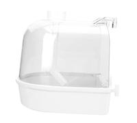 DIKACA Boîte Bain Oiseaux pour Perruches et Petits Oiseaux Bac de Compact pour Nettoyage et Activité Accessoire Pratique pour Maison et Animalerie