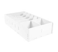 DIKACA Boîte de Rangement Bureau Compartiments Tiroir Monnaie Billets Tickets Organisateur de Bureau Desktop Holder pour Caisse Enregistreuse