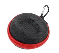 DIKACA Boîte de Rangement pour Montres Homme Noire avec Bordure Rouge Étui de Voyage Résistant Aux Chocs Pratique et Portable pour Montres Automatiques et Bracelets Fermeture Éclair