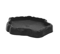 DIKACA Bol Alimentation et Eau Aspect Roche Naturelle pour Reptiles Mangeoire Multifonction pour Tortues Terrestres Lézards et Autres Reptiles Facile à Nettoyer et Entretien Simple