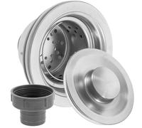 DIKACA Bonde D’évier la Cuisine INOX Panier Filtre Amovible Kit de Vidange Évier sans Outil Crépine Évier Solide Protection Anti-bouchage Installation Facile Usage Quotidien