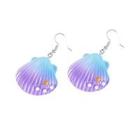 DIKACA Boucles Oreilles Pendantes Femme Plastique avec Arc-ciel Cadeau Élégant pour Plage et Occasions Spéciales