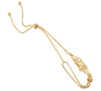 DIKACA Bracelet Acier Inoxydable Tressé avec Support Cristal Réglable et Décoratif pour Femmes Design Créatif et Pratique pour Fêtes et Usage Quotidien