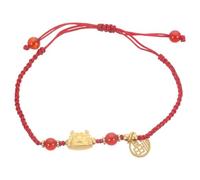 DIKACA Bracelet Corde Rouge Ajustable Dragon Signe Astrologique et Prospérité pour Hommes et Femmes