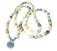 DIKACA Bracelet Pierres Naturelles Femme Perles Lotus Multifonction Yoga Bijoux Décoratifs Élégant pour Femmes et Hommes