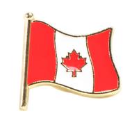 DIKACA Broche Drapeau National Canada Épingle de Mode pour Décoration Vêtements Unisexe pour Fête et Événement