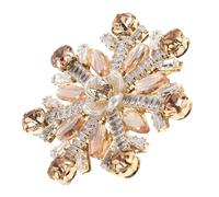 DIKACA Broche Flocon de Neige D’Hiver en Zircon Scintillant, Épingle Décorative pour Femmes, Accessoire Polyvalent pour Mariage, Noël et Loisirs Créatifs, Finition Argentée Élégante