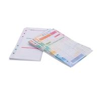 DIKACA Budget Planner Loose-leaf Sheets Refill Set For DIY Expense Tracking Portable Cash Papers With Monthly Weekly And Budget Pages