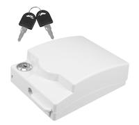 DIKACA Cache-Prise Électrique Étanche 86 Type en Plastique Blanc avec Verrou Protection Murale Anti-Éclaboussures pour Salle de Bain Chambre Cuisine Boîtier Encastré Sécurité Prise