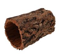 DIKACA Cachette pour Terrarium Reptile en Bois Écorce de Liège Solide, Tronc d'arbre Creux Couleur Café, pour Habitat de Tarentule et Période de Reproduction