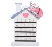 DIKACA Calendrier de Noël Bois Suspendu Étiquette Décorative avec Compte à Rebours et Écologique pour Murs Portes et Fenêtres Ambiance Festive de Noël