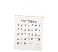 DIKACA Calendrier Mural Coton et Lin Pochette Suspendue pour Organisation Familiale Bureau et Chambre Rangement Pratique et Élégant