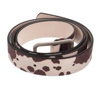 DIKACA Ceinture Femme à Imprimé Vache en Pu Ajustable et Robuste Style Western pour Bar et Rendez-vous, Élégante Femmes