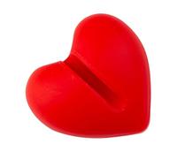 DIKACA Clip Thermomètre Silicone Rouge Cœur Support Stable pour Cuisson Pâtisserie et Friture Maintien Sécurisé pour Fabrication Sucre et Boissons