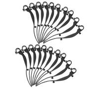 DIKACA Clips de Fixation Gouttière en Plastique Noir 50 Pièces Crochets Résistants aux Intempéries pour Grille de Protection Maintien Sécurisé pour Gouttières de Drainage Installation