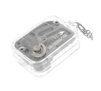 DIKACA Collier Boîte Musique Miniature Acrylique Pendentif Créatif Musical pour Femmes et Filles Ornement Unique et Pratique Cadeau