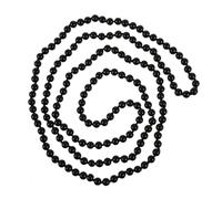 DIKACA Collier Pendentif en Grosses Perles Synthétiques Noir 142 CM Chaîne Longue pour Pulls Bijoux Fantaisie Femme Accessoire Mode Polyvalent Lot de 2 Pièces pour Fêtes et Quotidien