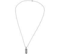 DIKACA Collier Pendentif Pilulier Capsule en Acier Titane Ouvrable pour Femme Chaîne 55 CM Usage Quotidien Fleurs Séchées