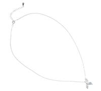 DIKACA Collier Queue de Sirène Argent avec Goutte Élégante Pendentif Fin et Chaîne Clavicule pour Femme Adulte