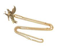 DIKACA Collier Symbole de Liberté et Force Aigle Pendentif Vintage en Alliage Or pour Homme pour Anniversaire ou Style Hip-hop Unique