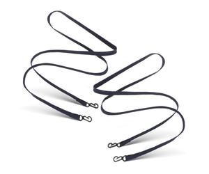 DIKACA Corde de Anti-Perte en Nylon Noir, Lot de 2, Légère et Portable, pour Enfants, pour Moufles et Mitaines