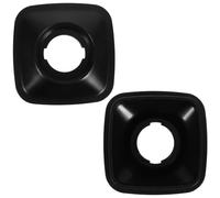 DIKACA Couvercle de Mixeur Couvercle de Bocal Carré 2L en Plastique Noir, Joint D'étanchéité, Lot de 2 Pièces pour Blender, Facile à Nettoyer et Réduction du Bruit