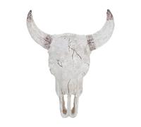 DIKACA Décoration Crâne de Bœuf Artificiel pour Aquarium et Terrarium Cachette Grotte Reptile Confortable Ornement Os Large pour Tortue Gecko Serpent et Lézard