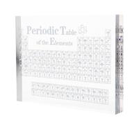 DIKACA Décoration D’apprentissage Tableau Périodique des Éléments Transparent Haute Définition 150 X 114 X 20 Mm, Affichage Précis pour Salle de t Bibliothèque, Fournitures
