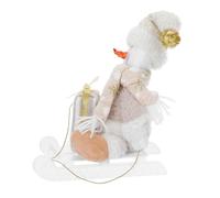 DIKACA Décoration de Noël Figurine Bonhomme Luge Plastique Ornement Festif de Table pour Vitrine et Bureau Poupée Sled Christmas Scene Prop pour Ambiance Hivernale