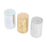 DIKACA Ensemble de 3 Cylindres Métalliques 32x20 Mm pour Expérience Scientifique D'étude de Densité, Kit Pédagogique pour Cours de Physique, Outil Éducatif Précis et Portable