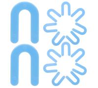 DIKACA Entretoises de Carrelage de U 100 Pcs Bleu 1/16 Pouce Croisillons de Nivellement en Plastique pour Joints de Carrelage Outils pour Sol et Piscine