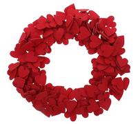 DIKACA Felt Hearts Cutout 200pcs Red, DIY Heart Garland for Hanging, Wedding and Home Decor, Not Easy Damage, Versatile Use, Creative Style