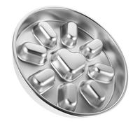DIKACA Gamelle Anti-Glouton pour Chien et Chat en Acier Inoxydable, Bol à Alimentation Lente Base Antidérapante, Plaque de Léchage Métallique, Adaptée aux Petits Chiens et Chiots,