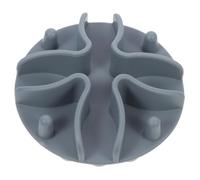 DIKACA Gamelle Slow Feeder Silicone pour Chien et Chat Insert Anti-glouton Moyen Gris Ralentit Alimentation Aide Digestion Facile à Nettoyer