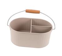 DIKACA Grand Bac de Rangement Métallique pour Salle de Bain avec Poignée Grand Seau de Rangement Minimaliste pour Serviettes et Accessoires