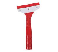 DIKACA Grattoir Manuel de Nettoyage Pratique pour Carrelage et Vitre, Tête en Fer Poignée Rouge Antidérapante, Outil Court pour Élimination de Colle et Peinture, Usage Domestique
