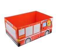 DIKACA Griffoir pour Chat en Carton Ondulé Couleur Rose Fonction Griffer et Collecter la Litière, Forme Camion de Pompiers, pour Maison et Chatons