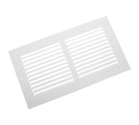 DIKACA Grille de Ventilation Murale 35x20 Cm Blanche en Métal Filtre à Poussière et Design Moderne pour Installation Murale Domestique