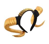 DIKACA Halloween Headband Goat Horns Lightweight Gothic RAM Horns Costume Accessories For Adults Comfortable Halloween Party