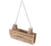 DIKACA Hamac Bois pour Hamster et Rongeurs Balançoire Multifonctionnelle pour Cage Aire de Jeu et Cachette Conception Paysagère Amusante Facile à Monter et Nettoyer